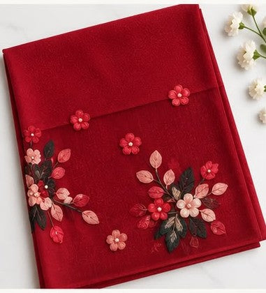 Fitolini Embroidered Scarf