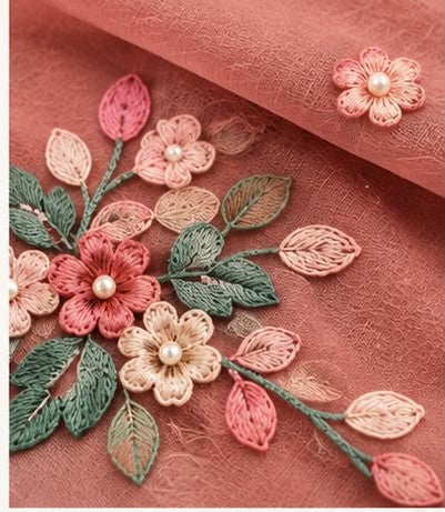 Fitolini Embroidered Scarf
