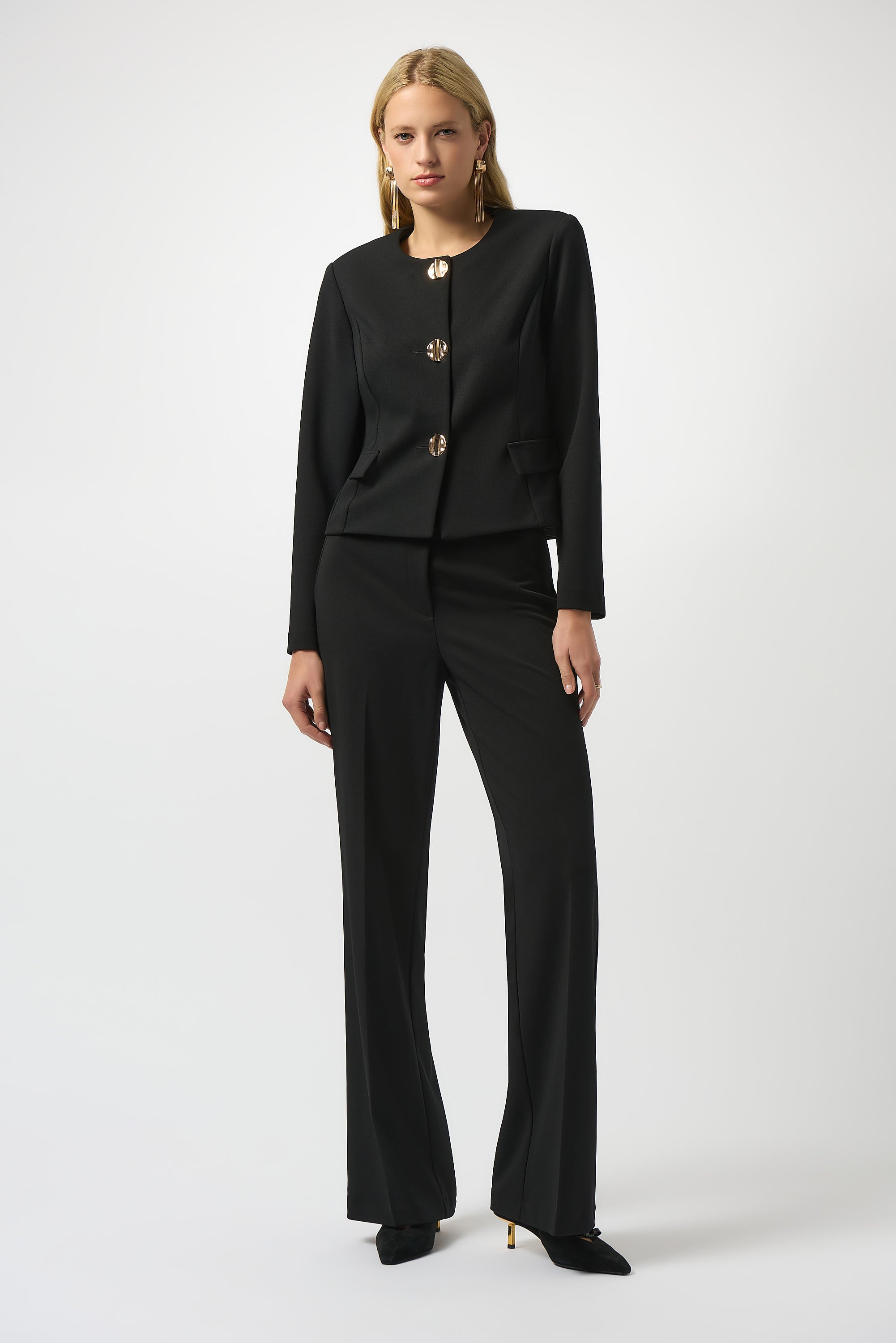 Scuba Crepe Boxy Blazer #253071