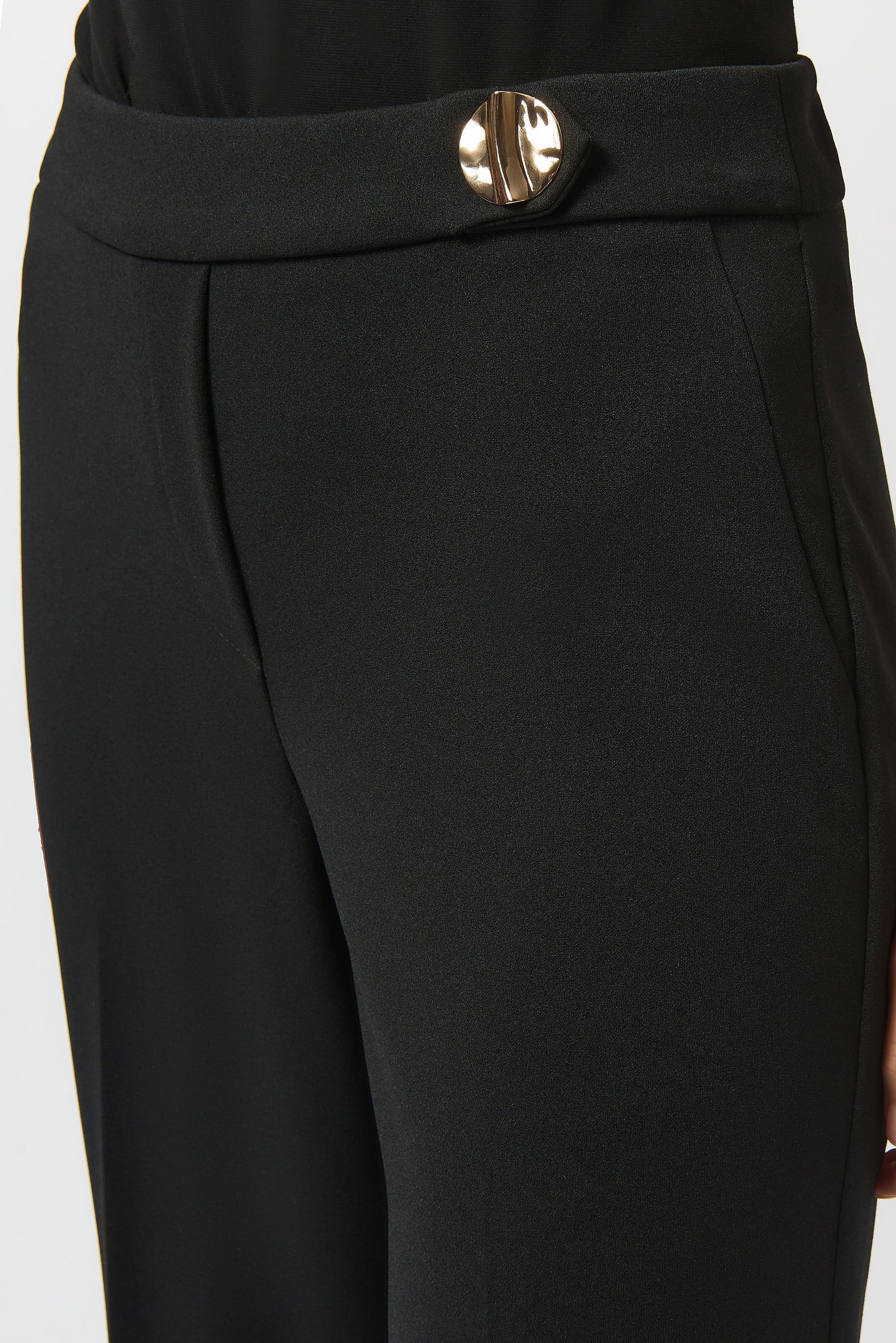Scuba Crepe Wide-Leg Pants #253073