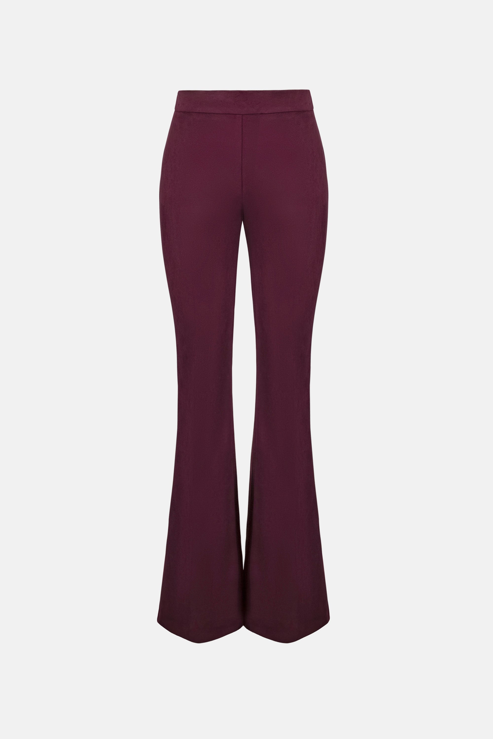 Scuba Suede Flared Pull-On Pants # 263160