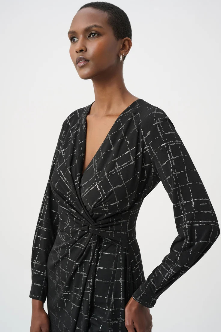 Plaid Wrap Dress