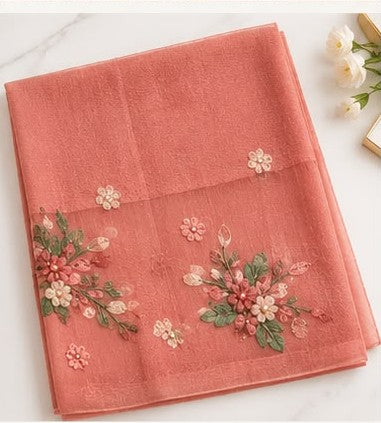 Fitolini Embroidered Scarf